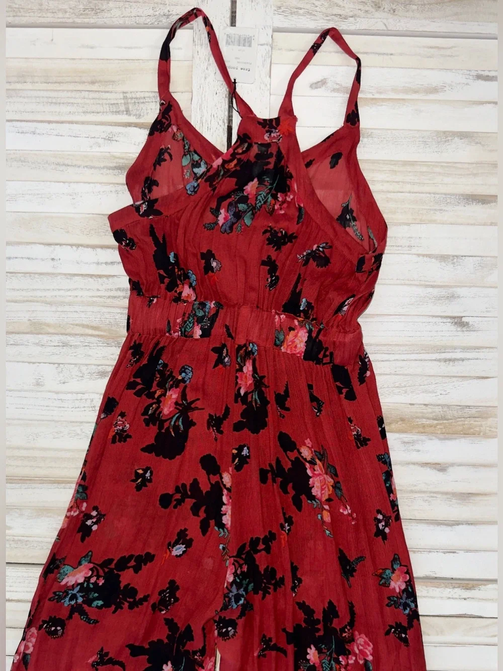 NWT- Free People Moonlight Garden Floral Jumpsuit Wide Leg Large